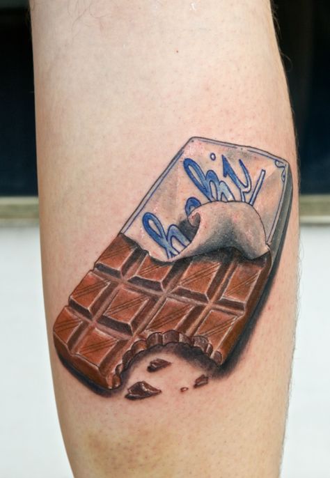 Chocolate Tattoo, Tattoos For Wrist, Tattoo Secret, Cupcake Tattoo, Food Tattoo, Cupcake Tattoos, Terrible Tattoos, Worst Tattoos, Spine Tattoo Ideas