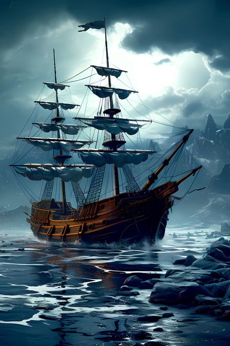 #phonewallpaper #free #landscape #abstractart #pirate #vintageship #sailing #cove #oilpainting #seascape #wavescrashing #aidigitalart #digitalprint #aiart #aigeneratedart #midjourney Pirate Superstitions, Ghost Ship Art, Pirate Ship Art, Sea Drawing, Boat Drawing, Eagle Painting, Sailing Art, Old Sailing Ships, Map Background