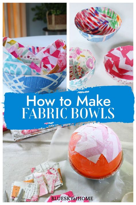 Learn How to Make a Fabric Bowl with Mod Podge. Follow these easy decoupage instructions to make a DIY fabric bowl as an decorative accessory. How To Make Fabric Bowls Diy, Unusual Crafts To Make, Modge Podge Fabric, Unusual Crafts, Girls Activities, Mod Podge Fabric, Mod Podge Projects, Fabric Decoupage, Boxes Diy