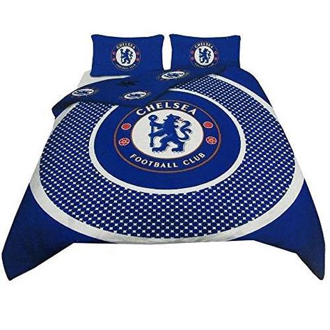 Chelsea fc single and double duvet cover sets bedroom bedding exr5231. impressive look and feel with this new bedding designed by our professional designer team. our bedding set is made from 99 brushed polyester fabric soft comfy durable and... Designer Bed Sheets, Football Bedding, Single Quilt, Full Bedding Sets, Bedroom Bedding, Double Duvet Covers, Chelsea Football Club, Double Duvet, Twin Bed Sets