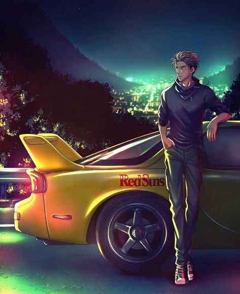 Initial D / MF Ghost Fan Page on Instagram: “What car would Keisuke drive if it wasn’t a rotary? 🤔 #initiald Save this post if you love Keisuke ☺️ For more🔥follow: @initiald.mfghost…” Mf Ghost Wallpaper, Initial D Fanart, Initial D Drifting, Car Fanart, Kai Core, Fd Rx7, Mf Ghost, Initial D Car, Adidas Logo Wallpapers