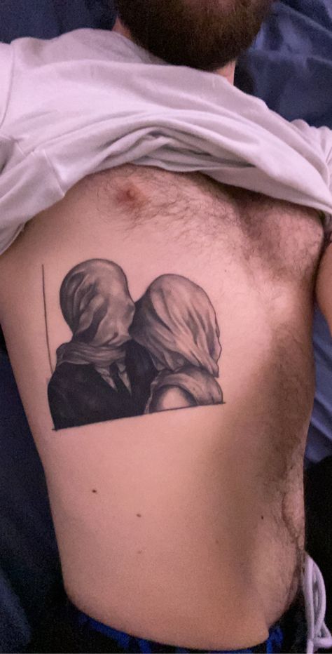 The Lovers Rene Magritte Tattoo, Lovers Of Valdaro Tattoo, Rene Magritte Tattoo, The Lovers Tattoo, Rene Magritte The Lovers, Rene Magritte Art, Magritte Art, René Magritte, Tattoos For Lovers