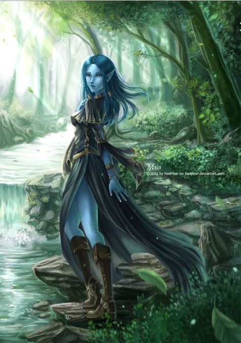 Imgur: The most awesome images on the Internet Dnd Water Genasi Female, Water Genasi, Sea Elf, Pathfinder Character, Fantasy Races, Dungeons And Dragons Characters, Dnd Art, Arte Fantasy, Fantasy Rpg