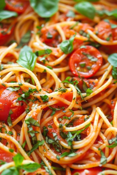 Indulge in a delicious dish with this flavorful Pomodoro Pasta recipe. This classic Italian pasta dish is quick and easy to make, perfect for a busy weeknight dinner or a cozy weekend meal. Packed with fresh tomatoes, garlic, basil, and olive oil, the Pomodoro Pasta is bursting with traditional flavors that will transport your taste buds straight to Italy. Olive Oil Tomato Basil Pasta, Pomodoro Pasta Recipe, Pasta Pomodoro Recipe, Pomodoro Pasta, Kielbasa Pasta, Chilli Pasta, Classic Italian Pasta, Fresh Tomato Pasta, Pasta Pomodoro