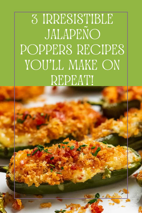 7 Secrets to the Best Jalapeño Poppers Recipe Ever! Baked Stuffed Jalapeno Peppers, Jalapeño Stuffed Peppers, Easy Jalapeno Recipes, Jalapeno Poppers In The Oven, Stuffed Jalapeno Peppers Cream Cheese, Jalapeno Cornbread Poppers, Jalapeños Poppers, Jalapeño Poppers Recipe, Baked Jalapeno Poppers