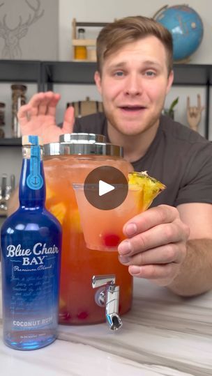 50K views · 1.5K reactions | Pina Colada Jungle Juice with Blue Chair Bay Coconut Rum! #bluechairbaypartner | Timthetankofficial | Timthetankofficial · Original audio Classy Cocktails, Pitcher Drinks, Rum Punch Recipes, Happy Juice, Special Drinks, Specialty Drinks, Instagram Recipes, Yummy Alcoholic Drinks, Jungle Juice