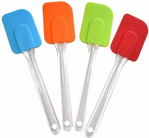 Jara Trading eBay Template Visit store Feedback Silicone Spatulas Set (4 Pack), Rubber Spatula Spoons Set, Non Stick Spatulas, Heat Resistant for Cooking and Baking in Your Kitchen with Easy Storage Hanging Holes (Multicoloured) Description Silicone spatulas provide all you need to practice your home baking talents. The gently rounded shape silicone heads are made from flexible rubber, so you can add that necessary delicate touch to any baking or cooking project. Smooth icing with flair and mix Rubber Spatula, Smooth Icing, Cooking Spatula, Kitchen Spatula, Storage Hanging, Kitchen Spoon, Spoons Set, Baking Essentials, Spatula Set