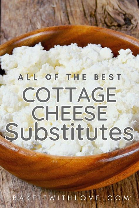 Cheese Substitute, Homemade Cottage Cheese, Cheese Recipes Homemade, Cheese Alternative, Cheese Alternatives, Cooking Substitutions, Dairy Free Alternatives, Cottage Cheese Recipes, Baking Substitutes