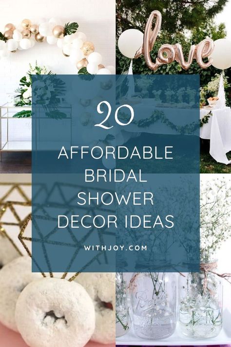 Inexpensive Bridal Shower Ideas Decor, Household Shower Ideas Decorations, Classic Wedding Shower Ideas, Rustic Bridal Shower Ideas On A Budget, Personal Bridal Shower Ideas, Classic Bridal Shower Decorations, Bridal Shower Work Party, Afternoon Bridal Shower Ideas, Garden Bridal Shower Ideas Decor