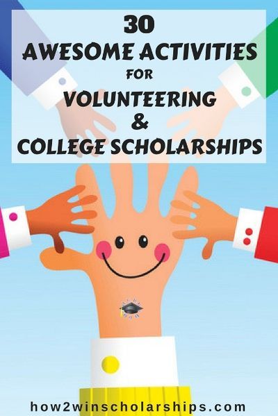 Volunteering and college scholarships go hand-in-hand, but many students are stumped when it comes to finding community service activities. Read and save this valuable list! #college #scholarships #scholarshiptips #payingforcollege #collegecash #scholarshipmom #education #university #highered #scholarship #highschool #moneyforschool #collegebound #debtfree #volunteer #communityservice #payitforward #leadership Service Activities, Volunteer Ideas, Community Service Ideas, School Scholarship, Types Of Education, Community Service Projects, Financial Aid For College, College Scholarships, College Planning