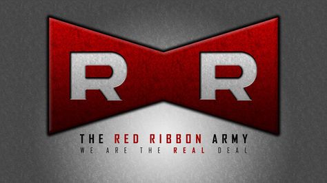 Red Ribbon Army - Dragon Ball Red Ribbon Army Dragon Ball, Red Ribbon Army, Super Broly, Army Tattoos, Logos Retro, Ribbon Logo, Army Wallpaper, Guitar Gear, Retro Logos