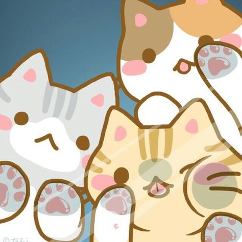 Too cute!!! <3 <3 <3 Kitty lock screen!! - Blippo.com Kawaii Shop Neko Atsume, Art Mignon, Cats Drawing, 캐릭터 드로잉, Sticker Ideas, Kawaii Chibi, Anime Cat, Kawaii Cat, Kawaii Wallpaper