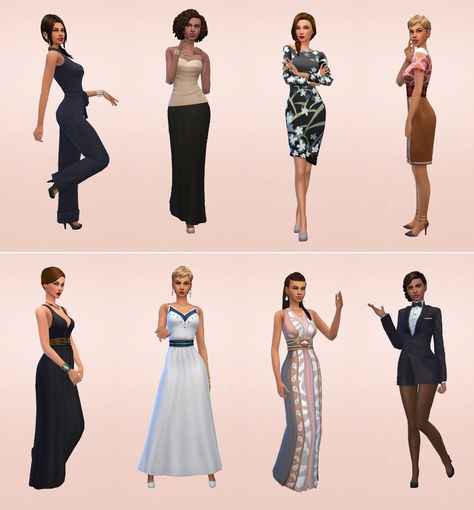 Netz-à-porter – outfits ready to wear for your sims (no CC required) - Page 4 — The Sims Forums Sims No Cc, Sims 4 Base Game Outfits Ideas, Ts4 Lookbook, Sims Fashion, Sims Lookbook, Sims Finds, Sims Outfits, Sims Characters, Simulator Games