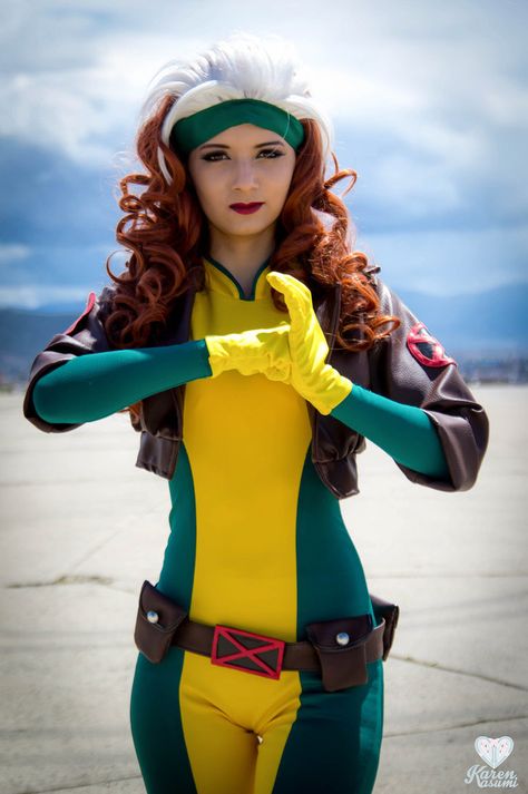 Rogue by Karen--Kasumi.deviantart.com on @DeviantArt Rogue Xmen Costume, Kasumi Cosplay, Rogue Costume, Rogue Cosplay, Rogue Xmen, X Men Comics, Xmen Cosplay, Marvel Rogue, Best Cosplay Ever