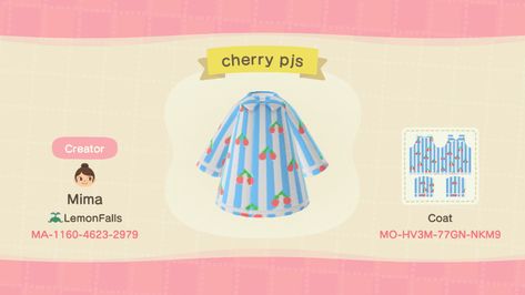 #acnhdesign - Twitter Search / Twitter Animal Crossing Pjs Design, Animal Crossing Cute Clothes, Acnh Design Codes Clothes, Cute Animal Crossing, Acnh Clothes, Saline Solution, Animal Crossing Qr Codes Clothes, Acnh Codes, Qr Codes Animal Crossing