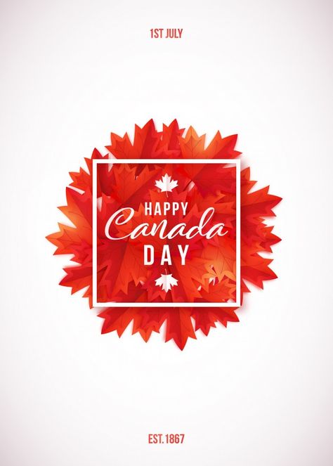 Canada Day Wallpaper, Canada Day Images, Cricut Canada, Remembrance Day Quotes, Canada Day Party, Maple Leaf Logo, Vector Leaf, Irish Party, Print Design Template