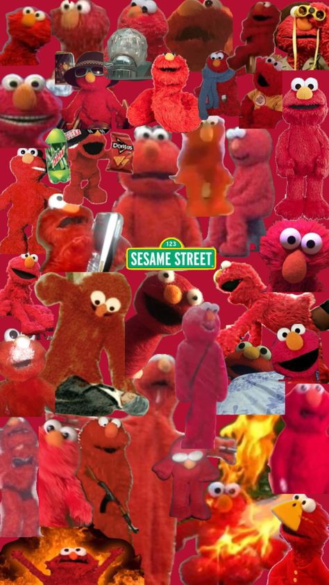 #elmo #elmocore #elmoaesthetic #elmosworld #sesamestreet #elmofire #weirdcore #cursed Wallpaper Iphone Elmo, Elmo Wallpaper Iphone, Elmo Wallpaper Aesthetic, Cursed Elmo, Funny Elmo, Elmo Videos, Cookie Monster Wallpaper, Elmo Wallpaper, Cute Screen Savers