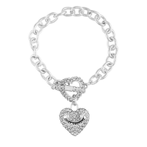 Juicy Couture Bracelet, Fragrance Set, Toggle Bracelet, Silver Bracelets, Jewelry Sales, Heart Charm, Juicy Couture, Chain Bracelet, Heart Pendant