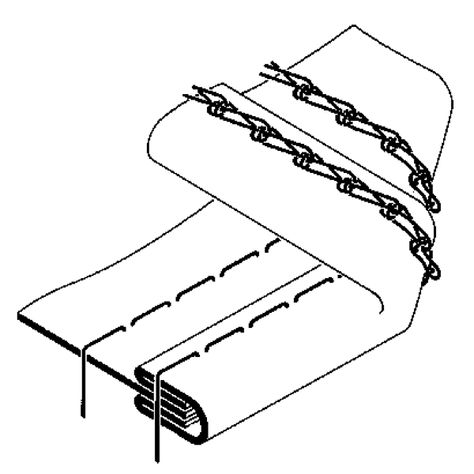 Other Double-chain Stitch Machines :: VG, VF & AZF series Double-chain Stitch Machines - Double-chain stitch | Products | Yamato Sewing Machine Mfg. Co., Ltd. Double Chain Stitch, Double Chain, Pocket Bag, Fabric Trim, Chain Stitch, Machine Quilting, Top Stitching, Sewing Machine, Sewing