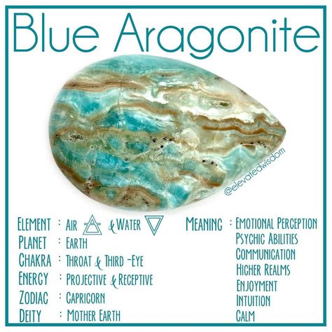 Aragonite Crystals Meaning, Aragonite Crystal, Crystal Seashells, Witch Tools, Healing Crystals For You, Blue Aragonite, Human Design System, Elemental Magic, Earth Gift