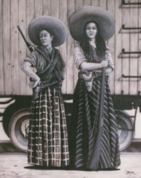 Mexican Revolution, Mexican Culture Art, Mexico History, Mexican Heritage, Mexican Women, Female Soldier, Hispanic Heritage Month, Mexican American, Chicano Art