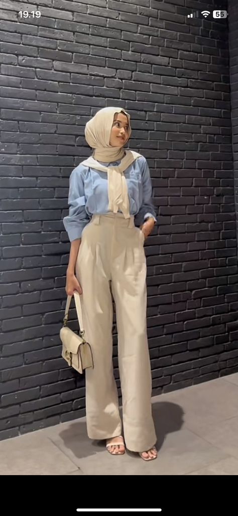 Outfit Kampus Hijab, Mix And Match Outfits Hijab, Style Hijab Casual, Outfit Ideaa, Outfit Ngampus, Outfit Hijab Casual, Sets Outfit, Girls Dress Outfits, Outfit Korean