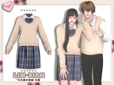 Female Uniform, Cc Mods, Sims 4 Anime, Sims Packs, Mode Kawaii, Free Sims 4, Sims 4 Body Mods, Sims 4 Gameplay, Sims 4 Teen