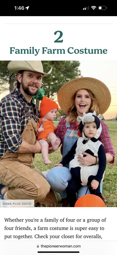 Farm Costumes, Disney 2023, Pumpkin Halloween Costume, Farmer Wife, Family Halloween Costumes, Halloween 2024, Family Halloween, Pumpkin Halloween, Family Farm