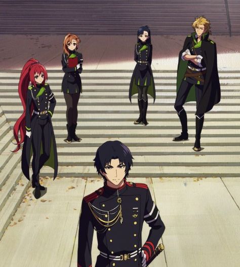 Guren Squad Seraph Of The End Guren, Moon Demon, Anime Bebe, Mikaela Hyakuya, Anime Group, Seraph Of The End, Owari No Seraph, Nerdy Girl, Anime Baby