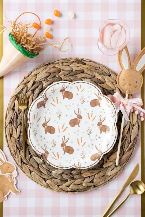 Easter Paper Plates with Scalloped Edge Bunny Rabbit Print Rustic Farmhouse Style Dinnerware for Brunch Lunch Picnic Tableware Party Supply

The rustic tableware makes a great choice for spring and Easter celebrations, ideal for brunch, lunch, dinner, and even an outdoor picnic. The one-time-use part supply is stylish, elegant, and functional

🐰 Available in sets of 8, 16, or 24 plates
🐰 10" Paper Plates - ideal for lunch and dinner. Table Settings Rustic, How To Store Carrots, Whimsical Rabbit, Snacks And Appetizers, Some Bunny Is One, Rabbit Plate, Easter Plates, Bunny Plates, Easter Gathering