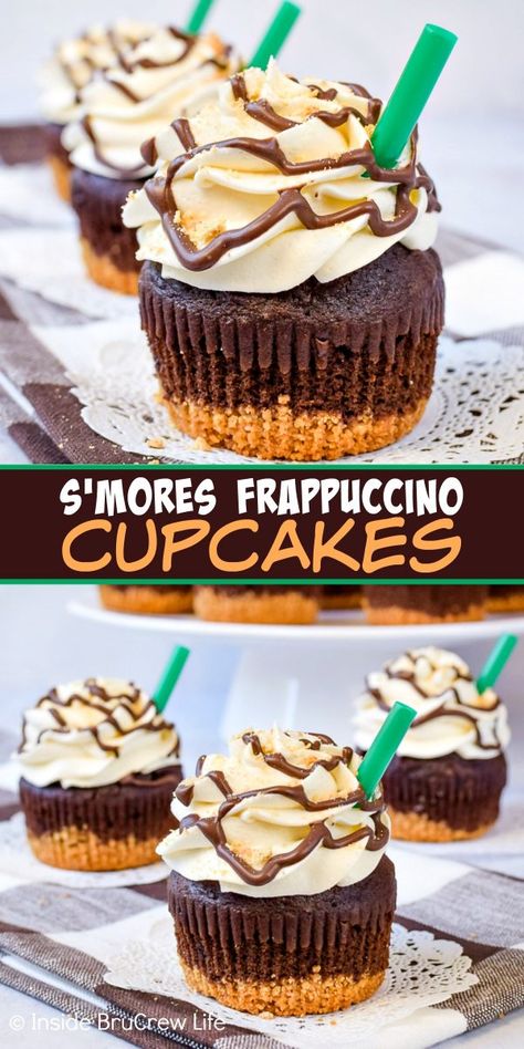 Frappuccino Cupcakes, Marshmallow Coffee, Summer Cupcakes, Coffee Cupcakes, Chocolate Marshmallow, Gourmet Cupcakes, Cupcake Flavors, Köstliche Desserts, Yummy Cupcakes