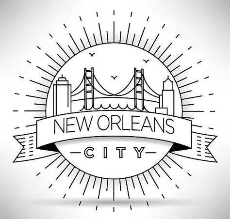 150+ New Orleans Skyline Stock Illustrations, Royalty-Free Vector Graphics & Clip Art - iStock | New orleans, New orleans french quarter, Bourbon street New Orleans Drawing, New Orleans Theme, New Orleans Skyline, City Skyline Silhouette, New Orleans City, Tattoo Board, New Orleans French Quarter, Skyline Silhouette, City Silhouette