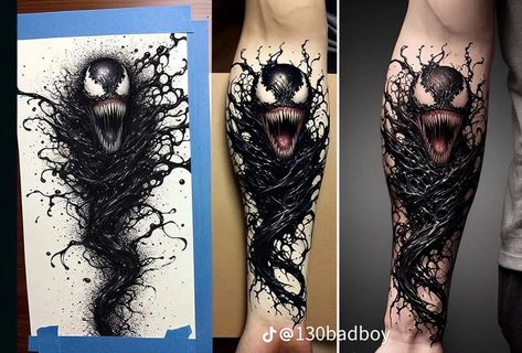 Tattoo Spiderman, Venom Tattoo, Wallpapers Cartoon, Cool Wallpapers Cartoon, Tattoo Sleeve, S Tattoo, Sleeve Tattoo, Forearm Tattoo, Design Reference