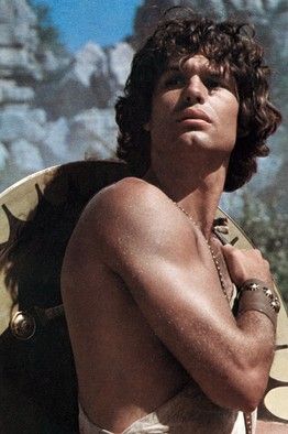 Harry Hamlin as Perseus in Clash of the Titans Famous Scorpios, Harry Hamlin, Robert Conrad, Richard Chamberlain, Clash Of The Titans, The Titans, Love Scenes, Fantasy Male, Celebrity Look