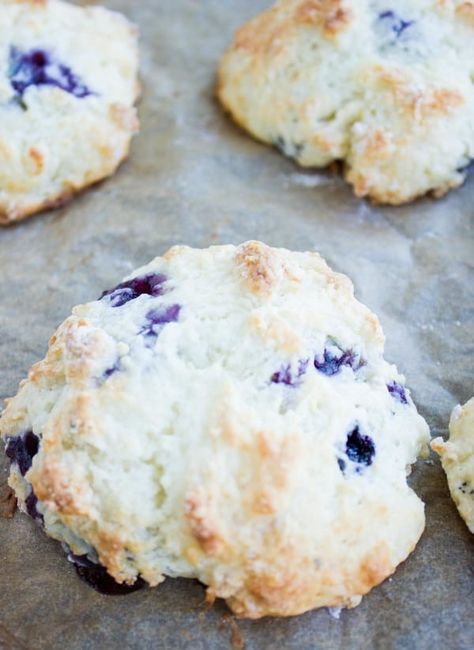 Blueberry Drop Biscuits, Recipe With Blueberries, Buttermilk Drop Biscuits, Drop Biscuits Recipe, Moms Recipes, Blueberry Biscuits, Drop Scones, Blueberry Dump Cakes, Easy Biscuit Recipe