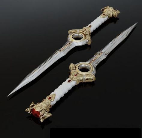 Dagger Designs Ideas, Knife Fantasy, Dagger Fantasy, Fantasy Knife, Double Swords, Dagger Design, Twin Blades, Fantasy Dagger, Knife Aesthetic