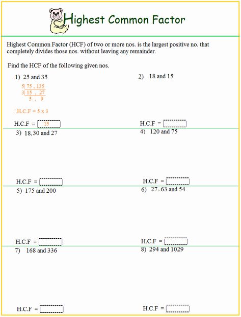 Gcf and Lcm Worksheet New Worksheet On Hcf Hcf And Lcm Worksheet Grade 4, Hcf And Lcm Worksheet For Class 5, Hcf Worksheets, Lcm Worksheet, Gcf And Lcm, Lcm And Gcf, Gcse Maths Revision, Least Common Multiple, Class 6 Maths