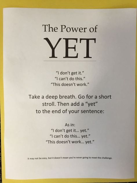 The Power Of Yet, School Counseling, Social Skills, Classroom Management, Growth Mindset, The Words, Counseling, Wise Words, Me Quotes