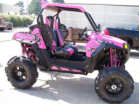 Pink Four Wheeler, Big Girl Toys, Muddy Girl, 4 Wheelers, Girly Car, Toy Cars For Kids, Camo Girl, Four Wheelers, 4 Wheeler