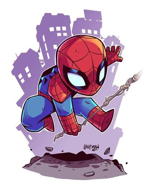 Cute Spiderman, Spiderman Images, Chibi Marvel, Avengers Cartoon, Man Wallpaper, Chibi Characters, Spiderman Art, Simple Wallpapers, Senior Dog