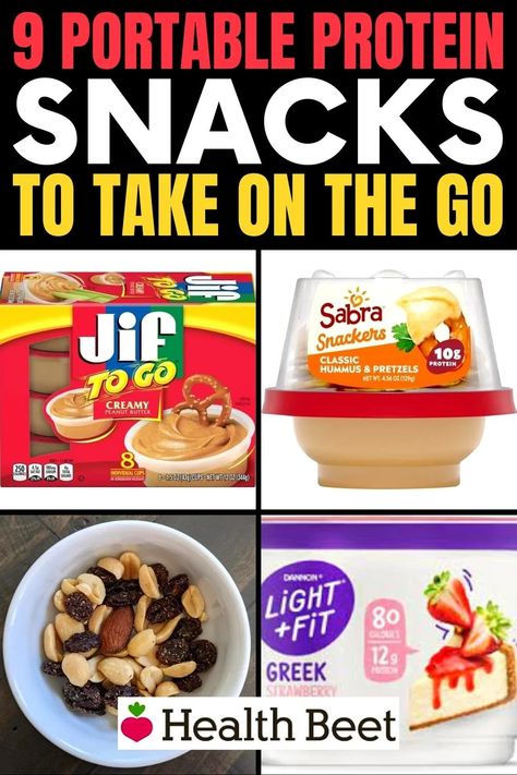 A mid-afternoon snack can be just what you need to get you through till dinner. Here's my favorite Portable protein snack ideas that will keep you satisfied through the afternoon. Protein Snack Ideas, Health Beet, High Protein Granola, Protein Granola Bars, Protein Granola, Mid Afternoon, Portable Snacks, Protein Treats, Human Nutrition