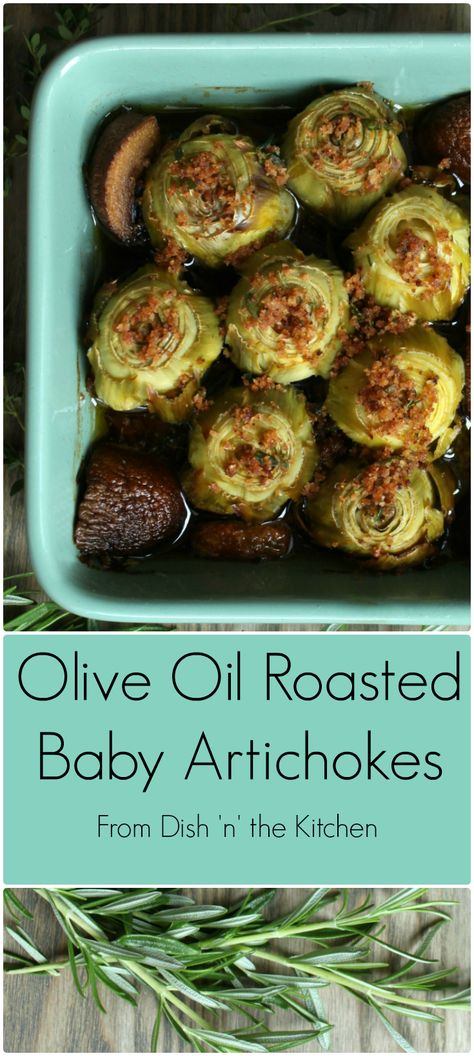 In season baby Artichokes baked in olive oil are the perfect beginning to any meal. #starter #appetizer #Artichokes Baby Artichoke Recipes, Curry Hummus, Horseradish Aioli, Artichoke Recipe, Baking With Olive Oil, Roasted Artichoke, Savory Salads, Artichoke Recipes, Cauliflower Curry