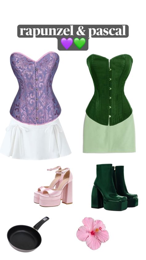 duo halloween costume inspiration tangled Pascal Tangled Costume, Rapunzel And Pascal Costume, Pascal Costume, Rapunzel And Pascal, Pascal Tangled, Rapunzel Pascal, Tangled Costume, Halloween Costume Inspiration, Duo Halloween Costumes