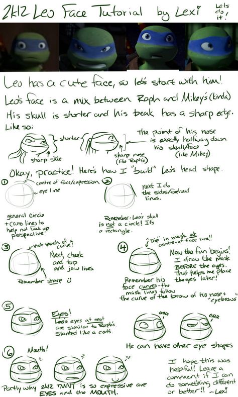 Tmnt 2012 How To Draw, Tmnt Art Study, Tmnt 2012 Drawing Tutorial, Blind Leo Tmnt, Tmnt 2012 Sketch, How To Draw Leonardo Tmnt Step By Step, How To Draw 2012 Tmnt, Tmnt Tutorial, Tmnt 2012 Drawing Reference