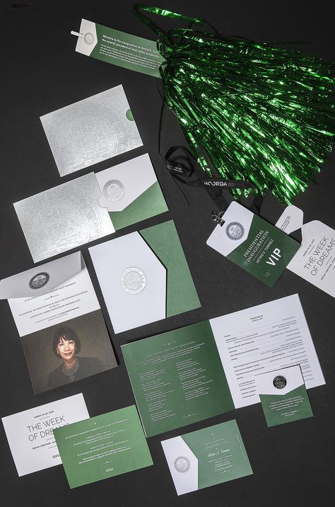 Invitations and program for the inauguration of President Astrid S. Tuminez, seventh president of Utah Valley University. University Marketing, Utah Valley University, University Events, Astrid S, Presidential Inauguration, Event Graphics, Event Website, Event Program, Social Media Images