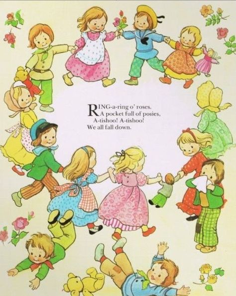 Vintage Nursery Rhymes, Ring Around The Rosie, Nursery Rhymes Poems, Old Nursery Rhymes, Nursery Rhymes Lyrics, Childrens Poems, Nursery Songs, Fairytale Nursery, Kids Poems