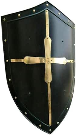 Medieval Knight Black Heater Shield Battleworn Warrior Shield 18 Gauge Steel Functional LARP Replica Shield Heater Shield, Medieval Shield, Warrior Shield, Medieval Shields, Medieval Knight, Larp, Veil, Shoes Jewelry, Black