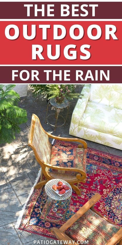 The best outdoor rugs | Rugs that are good for rain | rugs that don't get moldy | the best rugs for porches | outdoor rugs for patios | the best plastic rugs | wood deck patios for rainy weather | #rain #rugs #outdoor #outdoorrug #plasticrug #reviews Camping Rugs Outdoor, Deck Rugs Outdoor Ideas, Outdoor Rugs Patio Waterproof, Outdoor Rugs Patio Ideas, Outdoor Deck Rugs, Outdoor Rug Patio, Wood Deck Patio, Best Outdoor Rugs, Waterproof Outdoor Rugs