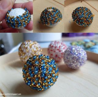 Zuleykha's polymer clay: seed beading a bead tutorial Polymer Clay Tutorials, Clay Polymer, Clay Figurine, Fimo Clay, Polymer Clay Charms, Polymer Clay Projects, Polymer Clay Tutorial, Clay Tutorials, Clay Charms