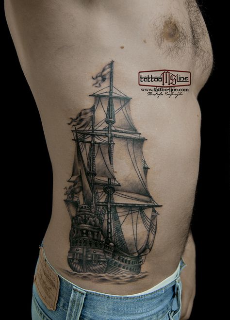 ship tattoo realistic tattoo best tattoos sea tattoos Tattoos Sea, Sea Tattoos, Pirate Ship Tattoos, Nautical Tattoos, Ancient Tattoo, Sea Tattoo, Nautical Tattoo, Ship Tattoo, 3d Tattoos